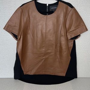 Women Ginuwine, leather top Neiman Marcus